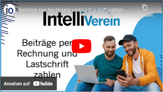 YouTube-Video IntelliVerein Beiträge zahlen