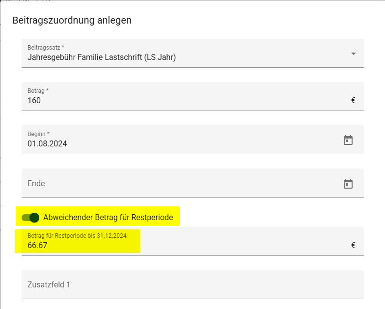 So handhaben Sie unterjährige Beitragszuordnungen in IntelliVerein